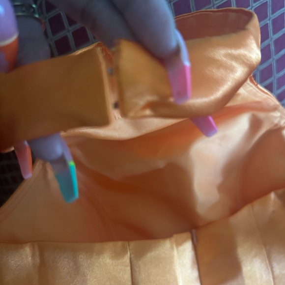 Sheath/Column Halter Charmeuse Bridesmaid Dresses With High Split - Picture 9 of 13